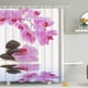 thumbnail image 4 of Cortinas de ducha impermeables 3D Cortina de baño de lino Decoración de baño Tipo 4 180x180cm Speravity HA6767-04B, 4 of 6
