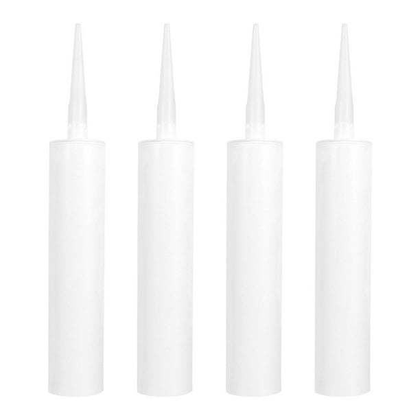 GOOHOCHY Tubos de calafateo de 4 piezas Tubos de calafateo vacío Tubos de calafateo reutilizables Tubos de calafateo recargables