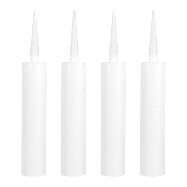 4 Pcs Tubes de Calfeutrage Vides Scellant Tubes de Calfeutrage Tubes de Calfeutrage Réutilisables Tubes de Calfeutrage Rechargeables