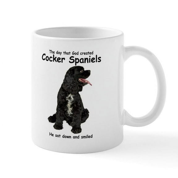 CafePress - Cocker Spaniel Mug - 11 oz Ceramic Mug - Novelty Coffee Tea Cup