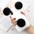 thumbnail image 4 of Cute Cartoon Bunny iPhone case, Warn Fluff Fun Shatter-Resistant Girls iPhone Cover Anti-Scratch Shock Absorption Cover Case (White, iPhone 7/8 Plus), 4 of 6