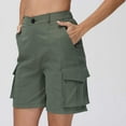 thumbnail image 5 of TQWQT Army Green Shorts Women Dressy Casual Bermuda Shorts 7 Inch Inseam High Waisted Trendy Summer 7 Inch Inseam Shorts with 6 Pockets Army Green XS, 5 of 9