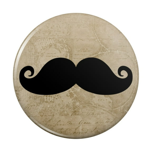 Curly Mustache Kitchen Refrigerator Locker Button Magnet