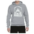 thumbnail image 2 of Dwight Schrute's Gym for Muscles Pop Culture Unisex Graphic Hoodie Sweatshirt, Heather Grey, Small, 2 of 3