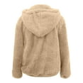 thumbnail image 3 of DHFJKG Hoodies For Women Sweatshirt Quarter Zip Fuffy Long Sleeve Pullover Winter Double-Sided Plush Soft Tops, 3 of 5