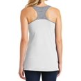 thumbnail image 2 of Mafoose Women's Juniors Varsity Tank White/ Heathered Nickel X-Small, 2 of 4