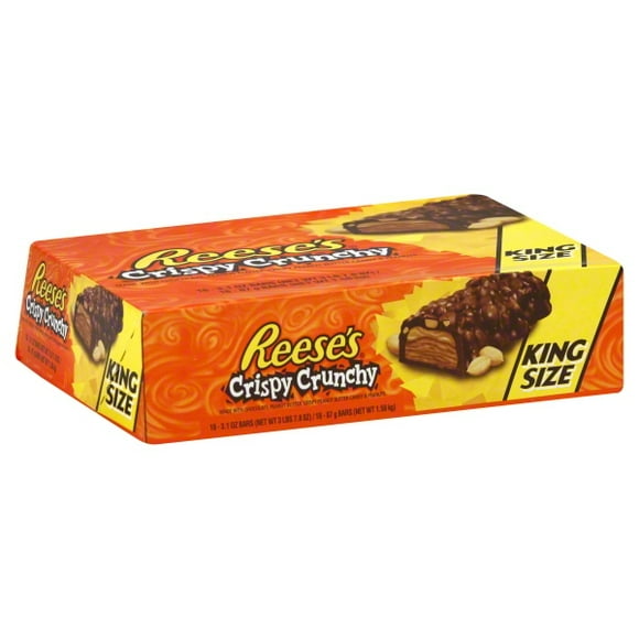 REESE'S Peanut Butter Candy, Crispy Crunchy Bars, Ounce (Pack Of 18