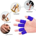 thumbnail image 4 of 10pcs Finger Sleeves Brace Finger Support Breathable Elastic Finger Protector for Relieving Pain Sports Basketball, 4 of 8