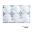 thumbnail image 2 of Christmas Ornaments, Clear Christmas Ball Ornaments, Transparent Snowflake Tree Decorations for Holiday Festival, Durable Shatterproof PVC Plastic Material, 2 of 7