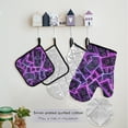 thumbnail image 5 of 5 Pcs Kitchen Set Heat Resistant Oven Mitts and Non-Slip Pot Holders with Adjustable Cooking Apron Neon Dollar Bills, 5 of 6