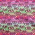 thumbnail image 1 of oneOone Polyester Spandex Pink Fabric Conversational Eye Craft Projects Decor Fabric Printed By The Yard 56 Inch Wide, 1 of 4