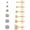 20G 3-8mm Gold, variant on 6 Pairs Stud Earrings Set, Hypoallergenic Cubic Zirconia 316L Earrings Stainless Steel CZ Earrings 3-8mm (Silver color)