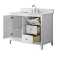 thumbnail image 3 of Vanity Art 42" Bathroom Vanity with Sink and Engineered Marble Top, Freestanding Storage Cabinet with 2 Drawers, 1 Shelf and Flip Down Tray, 3 of 9