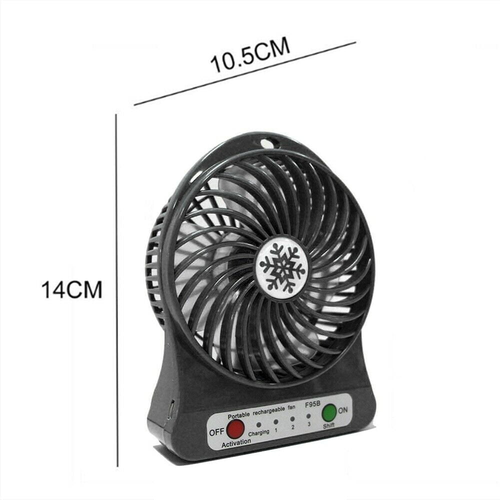 Details about   Mini USB Desk Fan 6inch Strong Wind Small Quiet Portable Table Personal Cooler 