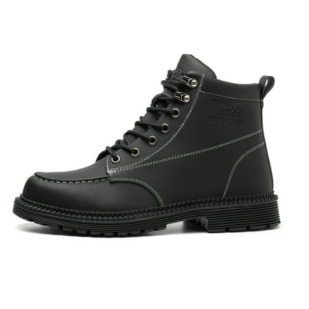 OwnShoe Waterproof Steel Toe Work Shoes for Men Women Leather Safety Boots Construction Working Sneakers