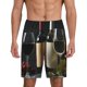 thumbnail image 1 of Fotbe Two Bottles Of Red And White Wine Pantalones Cortos de Pijama para Hombre, Ropa de Dormir, Pantalones de Pijama Cortos para Hombre-Medium, 1 of 6