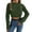 Green, variant on Sweater for Women Long Sleeve Soft Ribbed Knitted Fashion Solid Cropped Jumper Top