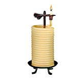 Candle by the Hour 80-Hour Vertical Candle, Eco-friendly Natural Beeswax with Cotton