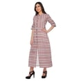 thumbnail image 3 of Moomaya Short Sleeve Kurta Printed Indian Kurti Summerwear Clothing For Women, 3 of 5