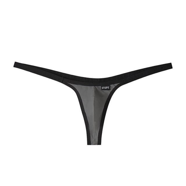 Pantalones en forma de T personalizados para hombre con parte delantera en forma de U y tanga simple sexy en forma de T