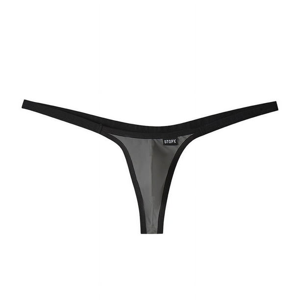 Pantalones en forma de T personalizados para hombre con parte delantera en forma de U y tanga simple sexy en forma de T