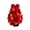 A#112, variant on Small Christmas Tree Tabletop, Red Pom Pom Mini Artificial Xmas Tree, 15.7 Inch Cute Faux Velvet Ball Desk Decoration for Office Apartment Holiday Centerpiece, Easy Assembly