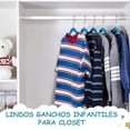 thumbnail image 3 of Set de 10 ganchos infantiles Good & Good forrados en terciopelo color azul GK97193-MA, 3 of 7