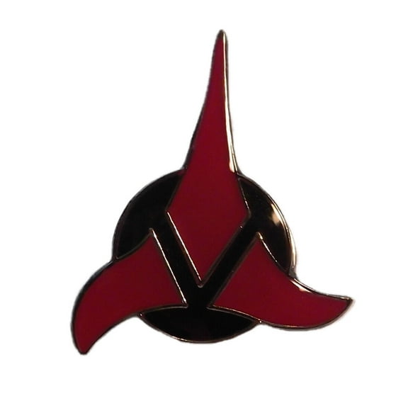 Star Trek The Next Generation Klingon Empire Logo Large 1 3/4" Tall Enamel Pin