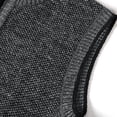 thumbnail image 5 of FRSASU Mens Full Zip Sweater Fleece Vest, Sherpa Lined Stand Collar Warm Vests with Pocket Dark Gray, 5 of 9