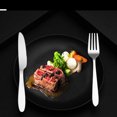 thumbnail image 3 of Juego de cubiertos de 12 piezas, cuchillo para cena, tenedor, cuchara, servicio de cubiertos de 3 piezas para 4 personas, pulido de espejo de acero inoxidable, 3 of 5