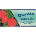 thumbnail image 2 of Anonymous 24x14 Gold Ornate Framed and Double Matted Museum Art Print Titled - Quality Brand Tomatoes Label (1954), 2 of 4