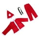 thumbnail image 5 of Niños Navidad Traje de Papá Noel Ropa de fiesta Disfraz de cosplay con tema navideño para niño - Sombrero Abrigo Pantalones Cinturón (120 cm), 5 of 7