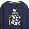 thumbnail image 3 of Woodstock - Peace, Love, Music - Toddler & Youth Long Sleeve Graphic T-Shirt, 3 of 5
