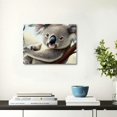 thumbnail image 5 of FCXZI Animals Wall Art Poster Cute Koalas Print on Canvas Picture Nature Safari Animal Painting for Bedroom Living Room Nursery Home Decor,Stretched  Ready to Hang 20x16in, 5 of 6