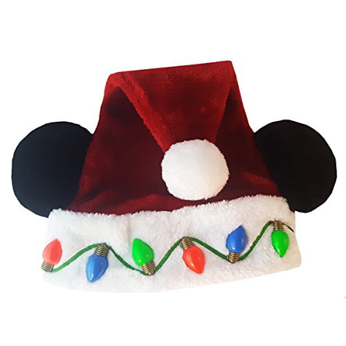 Mickey Mouse Disney Parks Santa Mickey Ears Christmas
