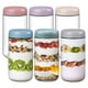 thumbnail image 1 of Frascos de vidrio NETANY, paquete de 6 unidades, 710 ml, con tapas herméticas para almacenamiento de alimentos, 1 of 7