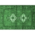 thumbnail image 1 of Ahgly Company Machine Washable Indoor Rectangle Persian Emerald Green Traditional Area Rugs, 8' x 10', 1 of 4
