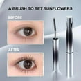 thumbnail image 3 of Iron Wand Mascara, Iron Wand Mascara, Metal Wand Mascara, 3D Curling Eyelash Iron Mascara, Non-clumping, Waterproof, Flake Proof, Long Lasting (Black*, 3 of 5