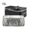 thumbnail image 4 of Widealiff Mountain Bike Rear Saddle Bag Large Capacity Zipper Closure Luggage Tail Bags Waterproof Tools Storage Organizer Pouch 15L Rainproof Cover, 4 of 6