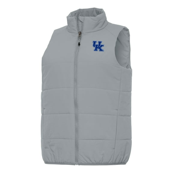 Women's Antigua Gray Kentucky Wildcats Experience Full-Zip Vest