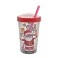 thumbnail image 1 of HOLIDAY TIME SANTA DESIGN PLASTIC TUMBLER, 1 of 3