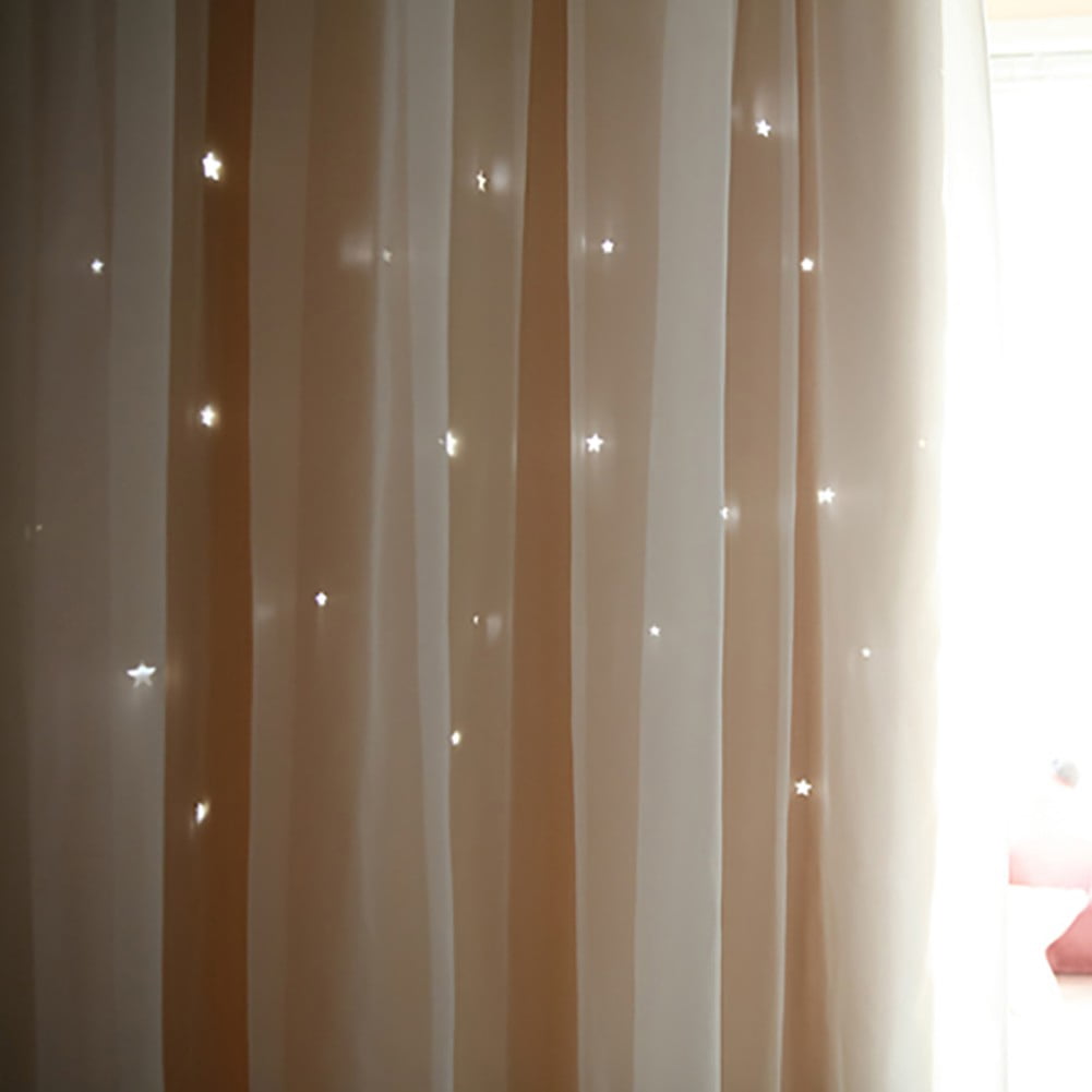 Orchip Kids Beige Solid Print Rod Pocket Blackout Curtain Liners, 39.37 x 78.74 in