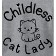 thumbnail image 2 of Childless Cat Lady T-shirt Top for Women, 2 of 7
