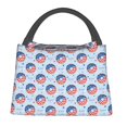 thumbnail image 2 of Vsdgher Donut with the USA Fag Print Insulated Reusable Bags with Sturdy Zipper and Handles, Foldable Totes for Hot or Cold Food Bring or Delivery, 2 of 8