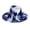 deepblue, variant on Unisex Tie-Dye Wide Brim Fedora Hat: Artistic Street Style for Music Festivals