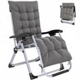 thumbnail image 1 of Outsunny Chaise Zéro Gravité Inclinable avec Dossier Réglable, Gris Foncé, 1 of 10