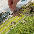 thumbnail image 4 of Ambesonne Wagon Wheel Jigsaw Puzzle Durable Cardboard, Green Meadow, 1000 pcs, Multicolor, 4 of 5