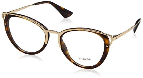 Prada PR53UV Eyeglass Frames 2AU1O1-52 - Havana PR53UV-2AU1O1-52 -  