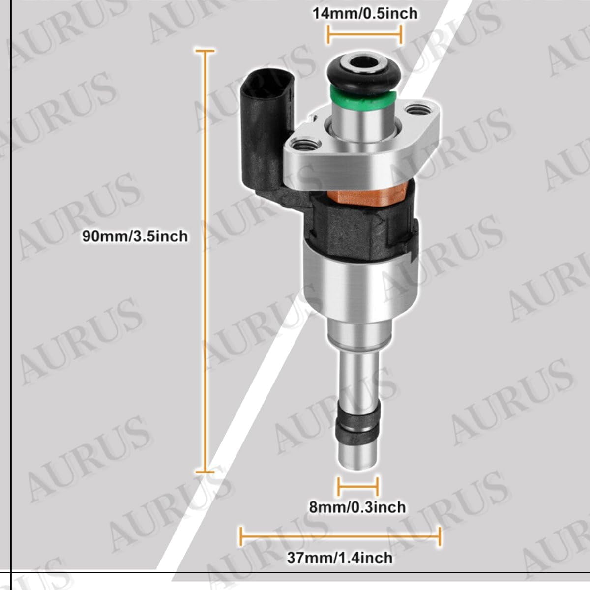 AURUS x4 SET of OEM Fuel Injectors 55577403 12644767 Compatible with Buick Encore for Chevrolet Cruze Trax 1.4L for Chevrolet Malibu Equinox for GMC Terrain 1.5L L4 Cylinder Engine 2016-2022
