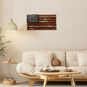 American Flag Challenge Display, Handmade Memorial Stand, Tabletop Coin Collection Rack, Multi-Layer
